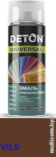 Эмаль Deton Universal Алкидная атмосферостойкая RAL 8011 0.52 л (ореховый)