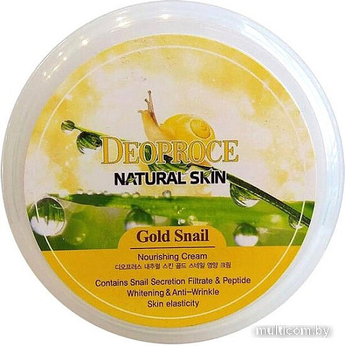 Deoproce Крем для лица Deoproce Natural Skin Gold Snail Nourishing 100 г