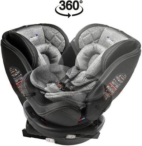 Детское автокресло Amarobaby Isofix ST-3 (серый)
