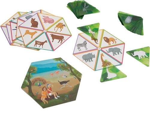 Развивающая игра Bondibon Приключения Пети и Оли. Силуэты ВВ3906