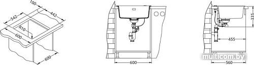 Кухонная мойка Alveus Quadrix 50 (шоколадный)