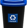 Контейнер для раздельного сбора мусора Plafor Sort Bin 9018170 (черный/голубой)