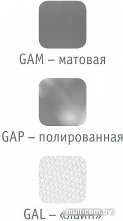 Кухонная мойка Ukinox Галант GAL465.488 --GT6K 0C- (с сифоном)