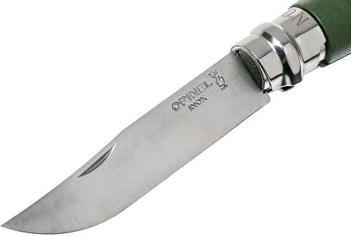 Opinel N°8 нержавеющая сталь, блистер (хаки)