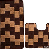 Набор ковриков Maximus Bornova 2518 (60x100/50x60, коричневый)