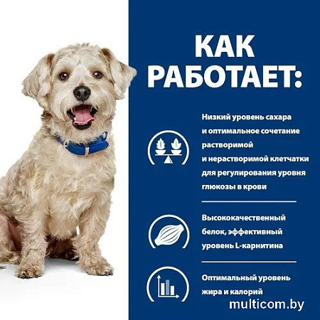 Консервированный корм для собак Hill's Prescription Diet Diabetes Care w/d с курицей 370 г