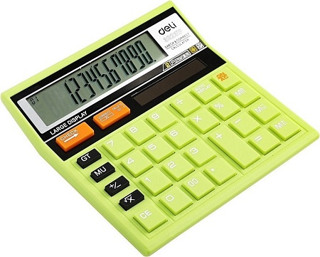 Бухгалтерский калькулятор Deli 39231F (салатовый)
