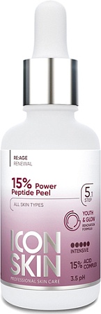Icon Skin Пилинг для лица Антивозрастной с 15% комплексом кислот и пептидами (30 мл)