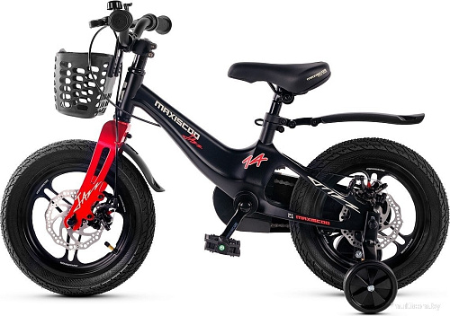 Детский велосипед Maxiscoo Jazz Pro 14 2025 MSC-J1445P (обсидиан)