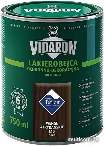 Лак Vidaron Лакобейц L10 0.75 л (африканское венге)