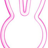 Ночник ILikeGift Bunny 151-2022079 (розовый)