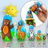 Развивающая игра Брестская Матрешка Лесные животные (набор 5 шт)