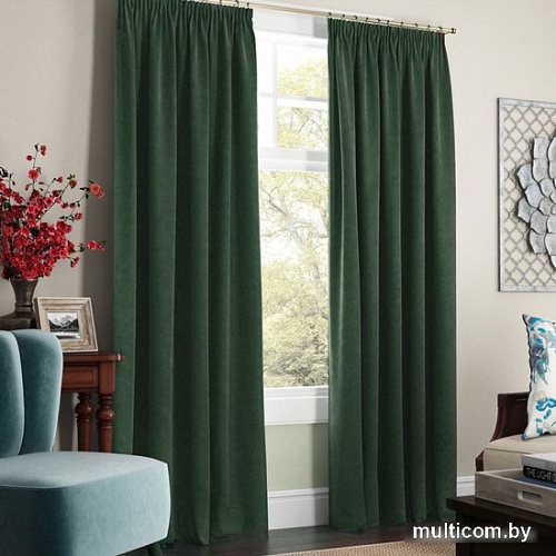 Комплект штор Pasionaria Софт 480x230 (2 шт, изумрудный)