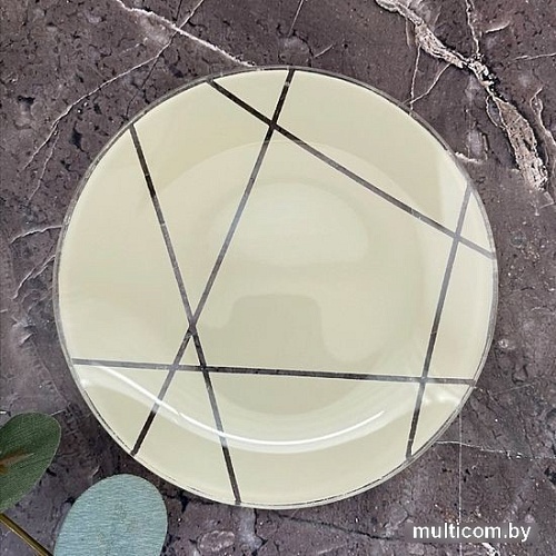 Набор десертных тарелок NiNaGlass Контур 85-002-14 4840158171