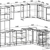 Готовая кухня Интерлиния Мила Лайт 1.88x2.6 правая без столешницы (ваниль/дуб венге)