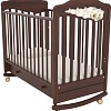 Классическая детская кроватка Angela Bella Изабель (качалка, орех)