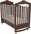 Классическая детская кроватка Angela Bella Изабель (качалка, орех)