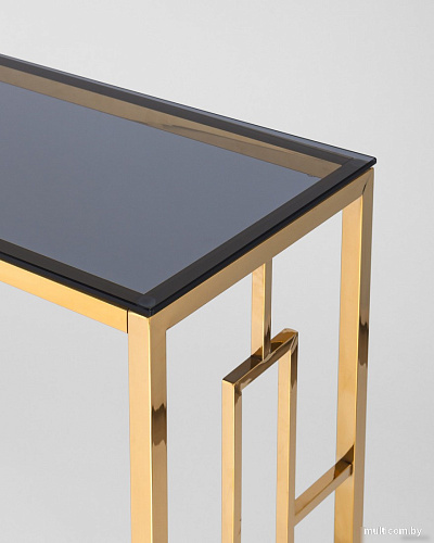 Stool Group Бруклин 120x40 (стекло Smoke/сталь золото)