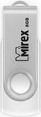 USB Flash Mirex SWIVEL WHITE 8GB (13600-FMUSWT08)