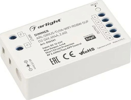 Диммер RGBW Arlight ARL-Sirius-Tuya-WiFi-RGB-Suf 036361