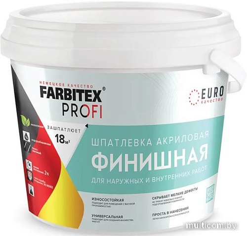 Шпатлевка Farbitex Профи (3 кг)