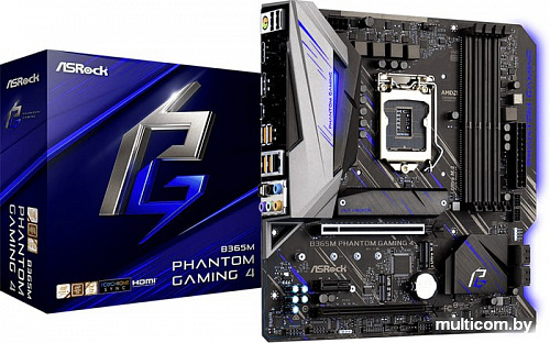 Материнская плата ASRock B365M Phantom Gaming 4