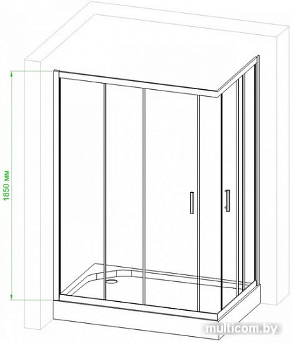 Душевой уголок Royal Bath RB8120HPD-C-CH 120x80