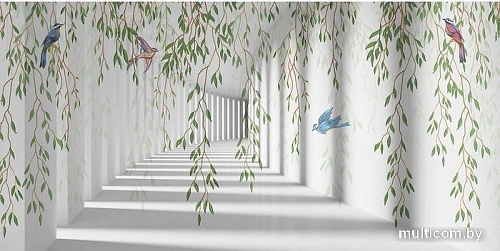 Виниловые обои Citydecor Flower Tunnel 3D 1 300x150