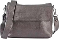 Женская сумка Poshete 892-H8345H-DSV (темный серебристый)