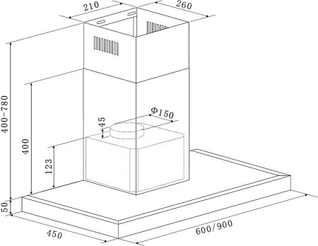 Кухонная вытяжка Zigmund & Shtain K 135.9 B