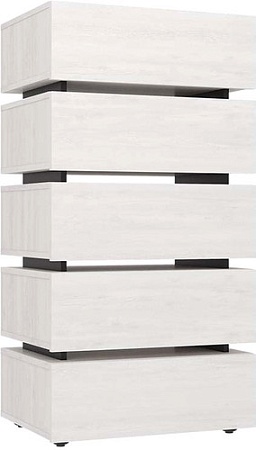 Комод Глазов Oslo 6 (бетон пайн светлый/черный)