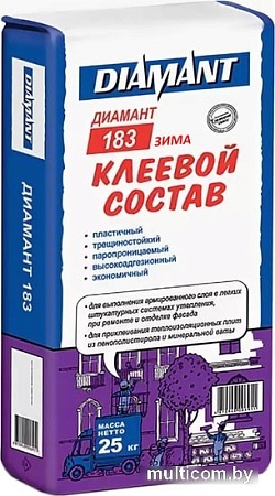 Клеевой состав для теплоизоляции Diamant 183 Зима (25 кг)