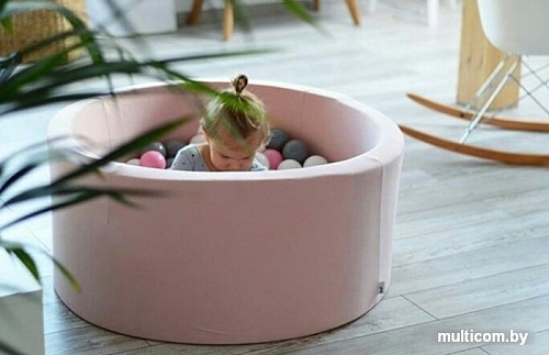 Сухой бассейн Misioo 90x40 200 шаров (светло-розовый)