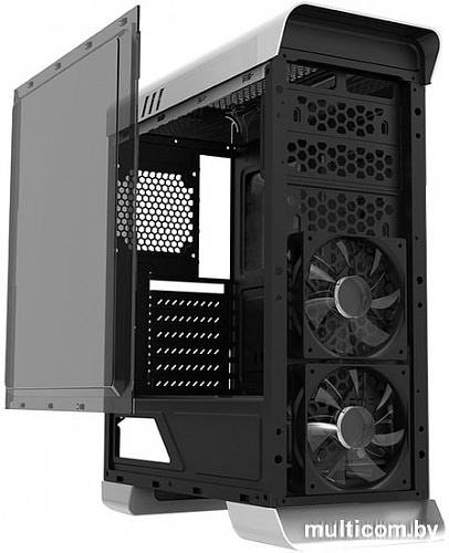 Корпус GameMax 9503X Elysium (белый, голубая подсветка)