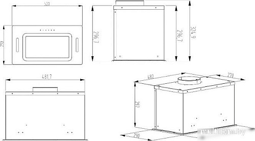 Кухонная вытяжка Evelux Arvid 60 BG