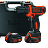 Дрель-шуруповерт Black &amp; Decker BDCDD12K1B (с 2-мя АКБ и кейсом)