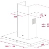Каминная вытяжка TEKA DLH 985 T 90 IX