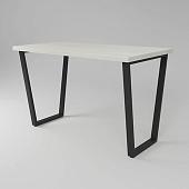 Кухонный стол Дабер 012 С12.12.2.10 (опора металл черный/древесина белая)