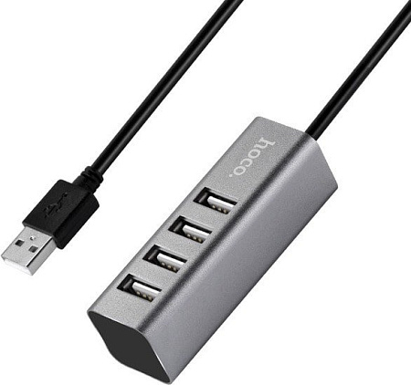 USB-хаб Hoco HB1 (серый)