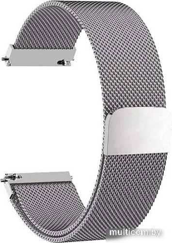 Браслет Rumi Milanese loop металлический 24 мм (серебристый)