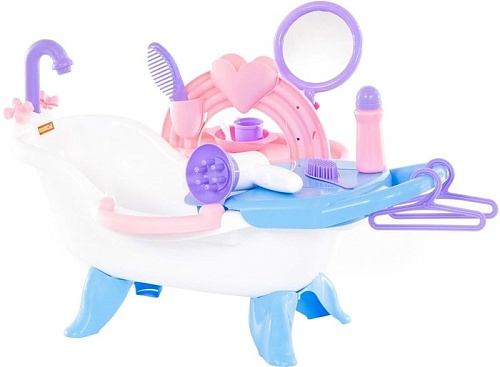 Ванночка для кукол Полесье №2 с аксессуарами 58607 (в коробке)