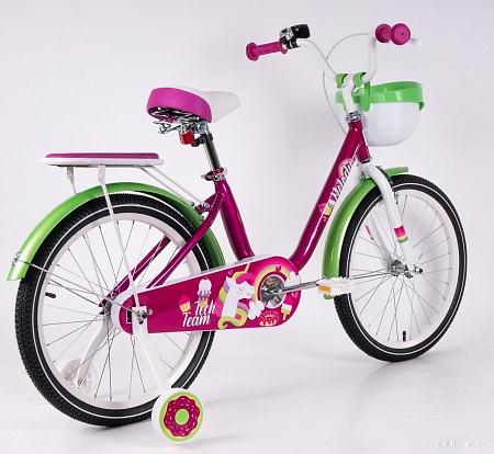 Детский велосипед Tech Team Melody 20 NN013868 (красный/зеленый, разобранный)