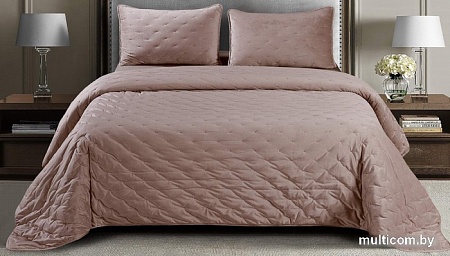 Набор текстиля для спальни Sofi De MarkO Иоланта 160х220 Пок-Ио-Пр-160х220 (пепельно-розовый)