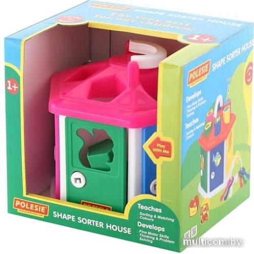 Сортер Полесье Логический домик (в коробке)