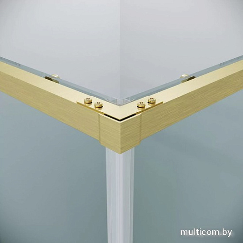 Душевой уголок Grossman Galaxy 110x80x195 300.K33.01.1180.32.00 (золото сатин/прозрачное стекло)