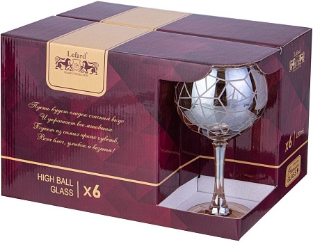 Набор бокалов для вина Lefard Графика Мед 194-954 (6 шт)