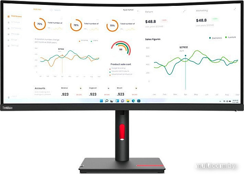 Монитор Lenovo ThinkVision T34w-30 63D4GAS1CB