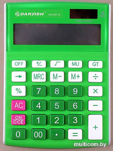 Бухгалтерский калькулятор Darvish DV-2707-12N (зеленый)