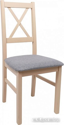 Стул DREWMIX Nilo 10 (серая ткань 7B/сонома)