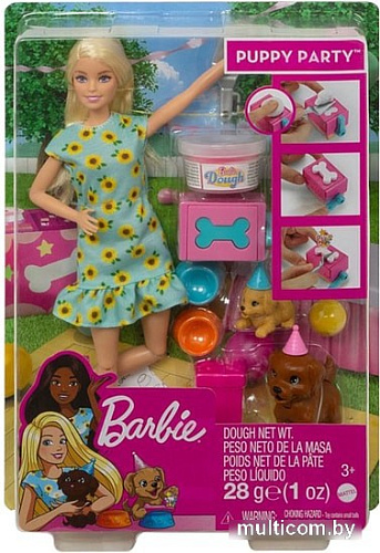 Кукла Barbie Вечеринка с питомцами GXV75